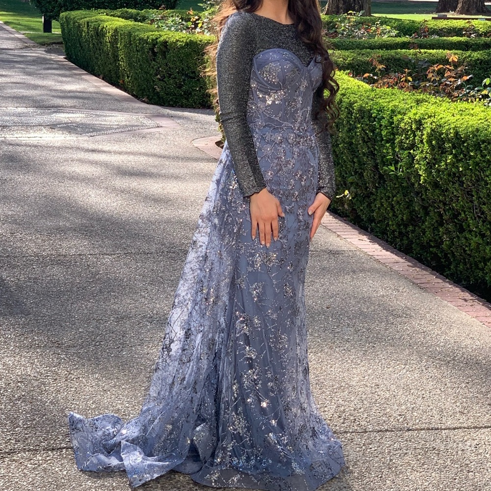 Smoke Blue gown